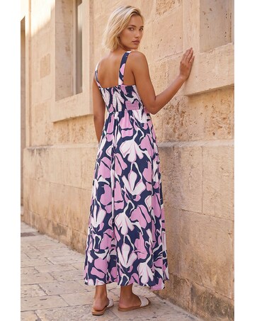 Roman Floral Strappy Maxi Dress