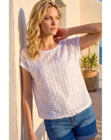 Roman Cut Out Detail Stretch Top