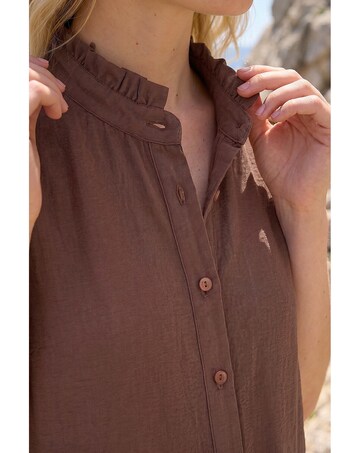 Roman Frill Sleeve Blouse