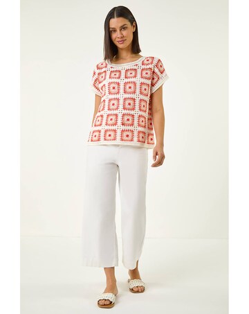 Roman Crochet Knitted Top