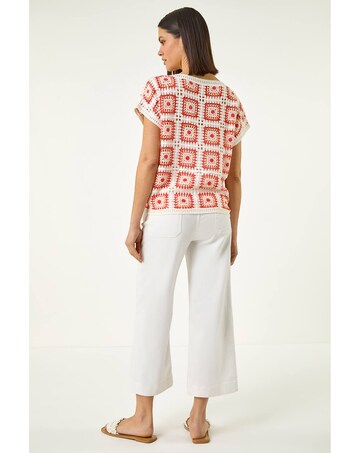 Roman Crochet Knitted Top