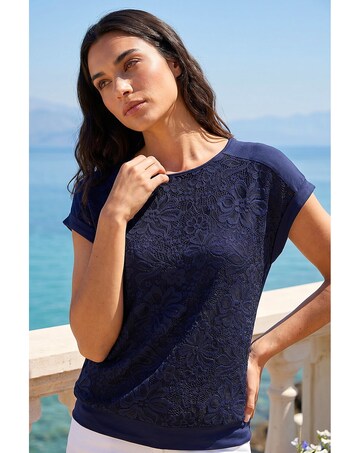 Roman Lace Front Top
