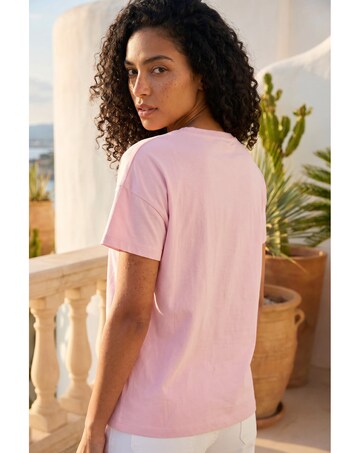 Roman Bow Embellished Cotton T-Shirt