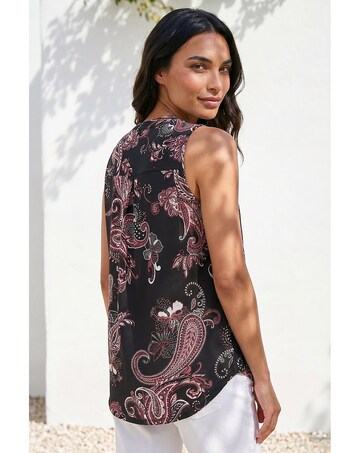 Roman Paisley Puff Print Vest Top