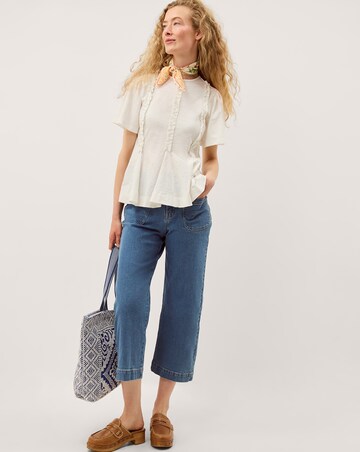 Monsoon Ria Ruffle Jersey T-Shirt