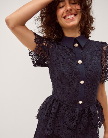 Monsoon Alice Lace Peplum Midi Dress
