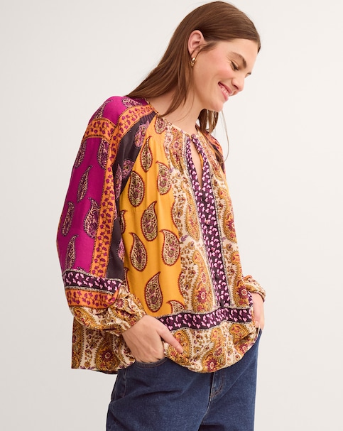 Monsoon Magdalena Paisley Print Blouse