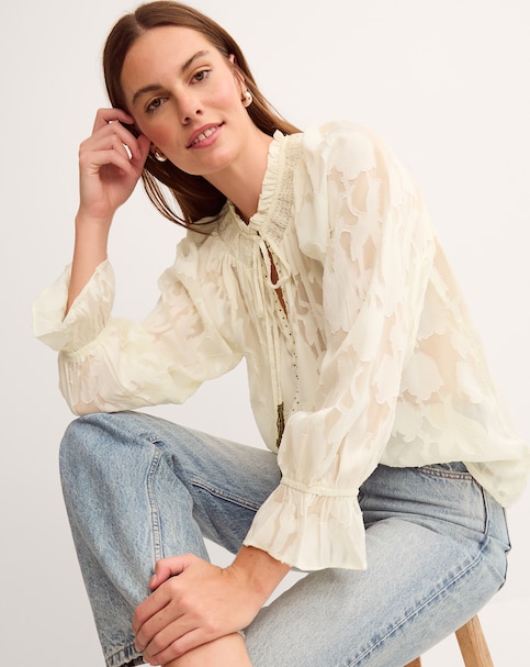 Monsoon Lyra Sheer Blouse