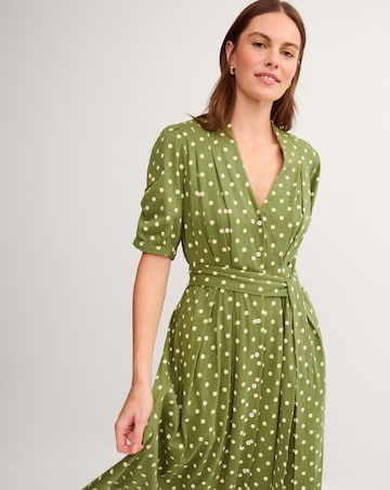 Monsoon Kasey Polka Dot Midi Dress