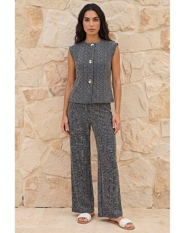 Roman Salt & Pepper Stretch Trouser