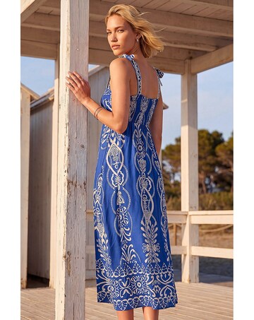Roman Abstract Midi Dress