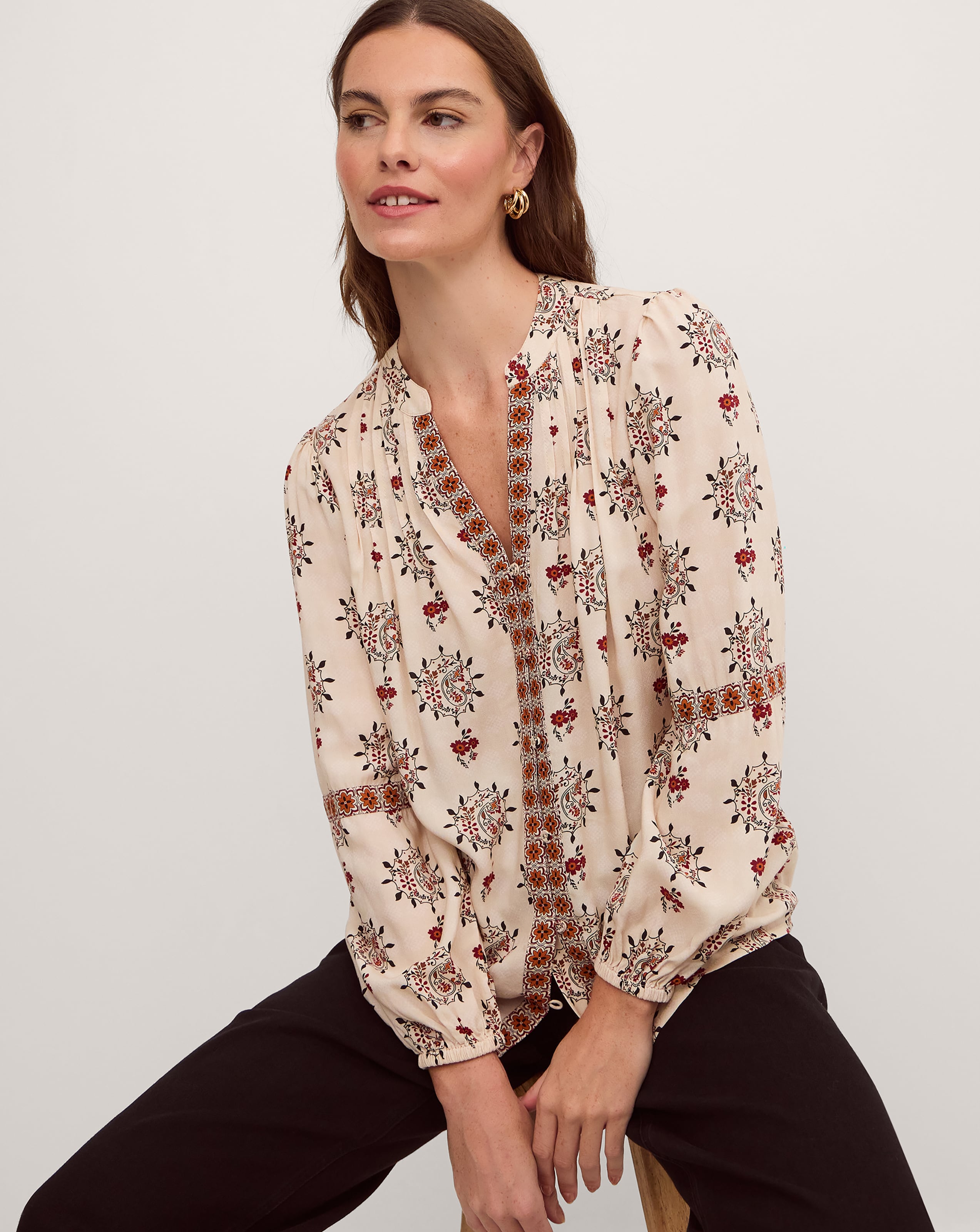 New In - Monsoon Carrie Print Blouse