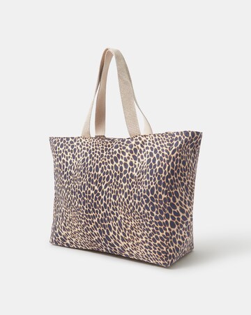 Accessorize Leopard Print Beach Tote Bag