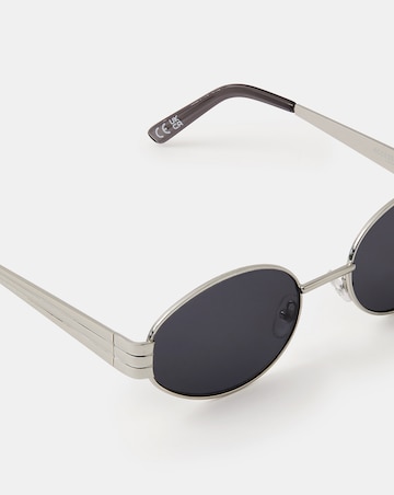 Accessorize Metal Oval Sunglasses