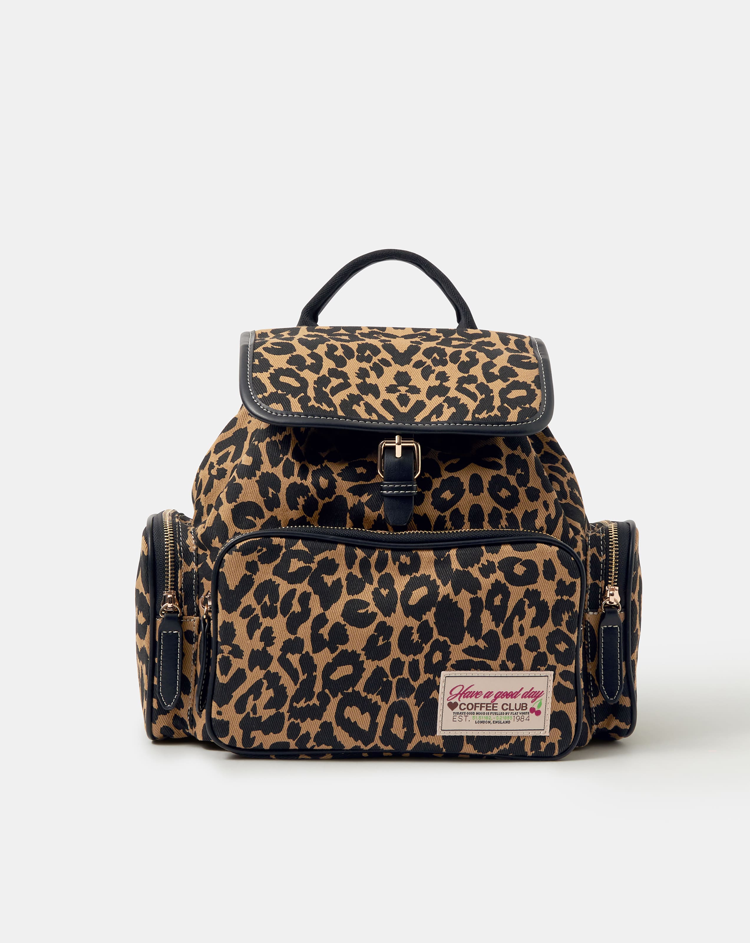 New In - Accessorize Leopard Print Backpack