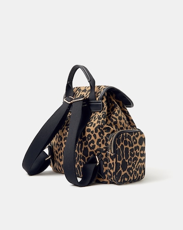 Accessorize Leopard Print Backpack