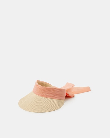 Accessorize Bow Woven Sun Visor