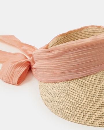 Accessorize Bow Woven Sun Visor