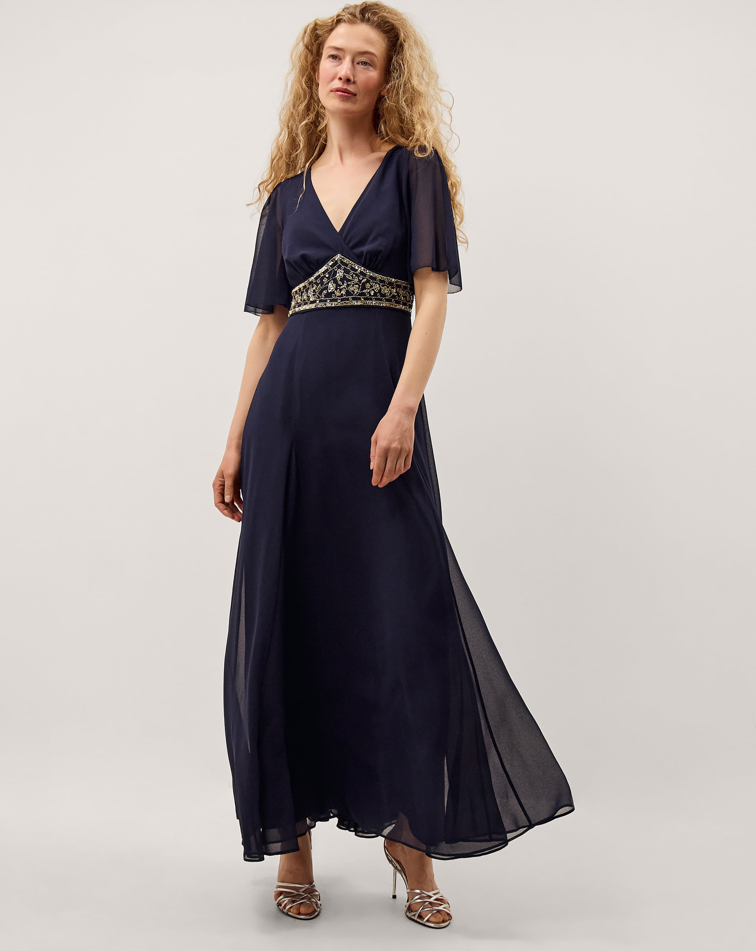 New In - Monsoon Sienna Embellished Maxi Dress