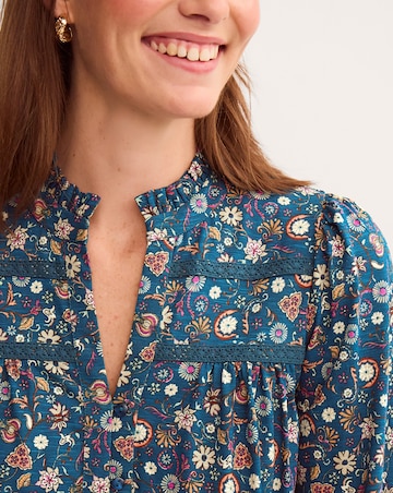 Monsoon Francine Floral Jersey Blouse