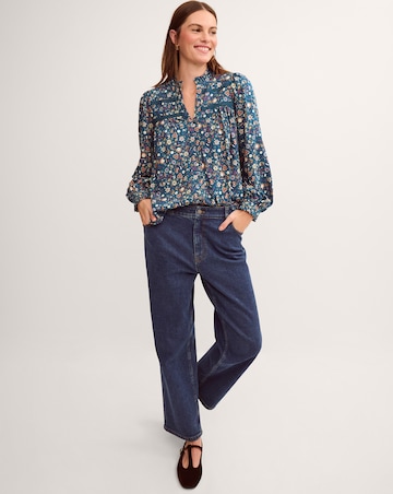 Monsoon Francine Floral Jersey Blouse