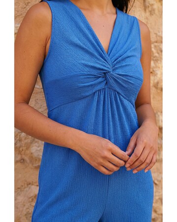 Roman Petite Textured Jumpsuit