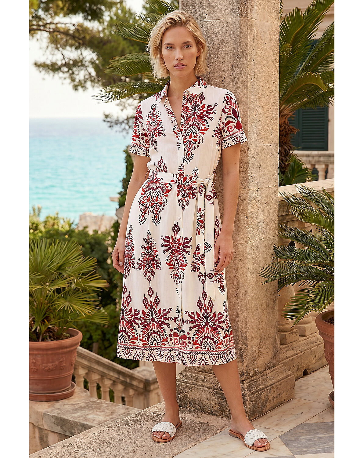 New In - Roman Baroque Shirt Dress