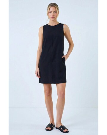 Roman Seam Detail Pocket Shift Dress