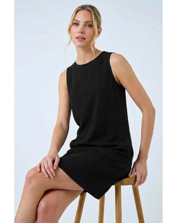 Roman Seam Detail Pocket Shift Dress