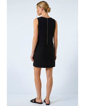 Roman Seam Detail Pocket Shift Dress
