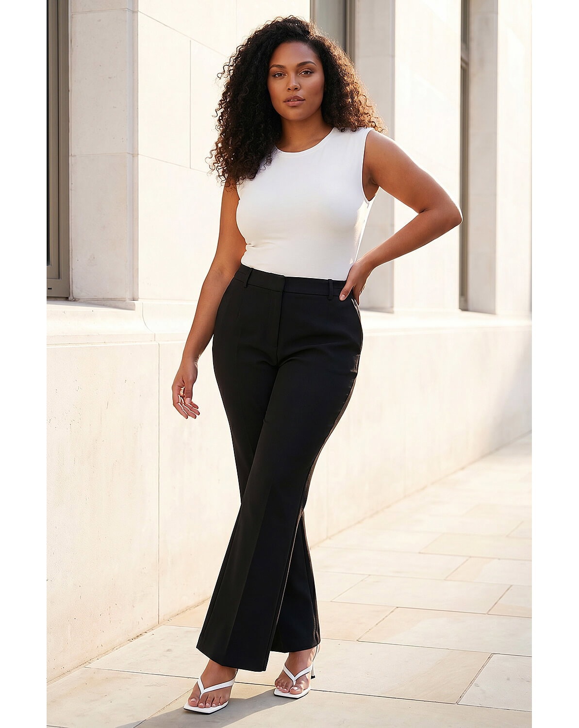 New In - Roman Curve Full Length Bootcut Trouser