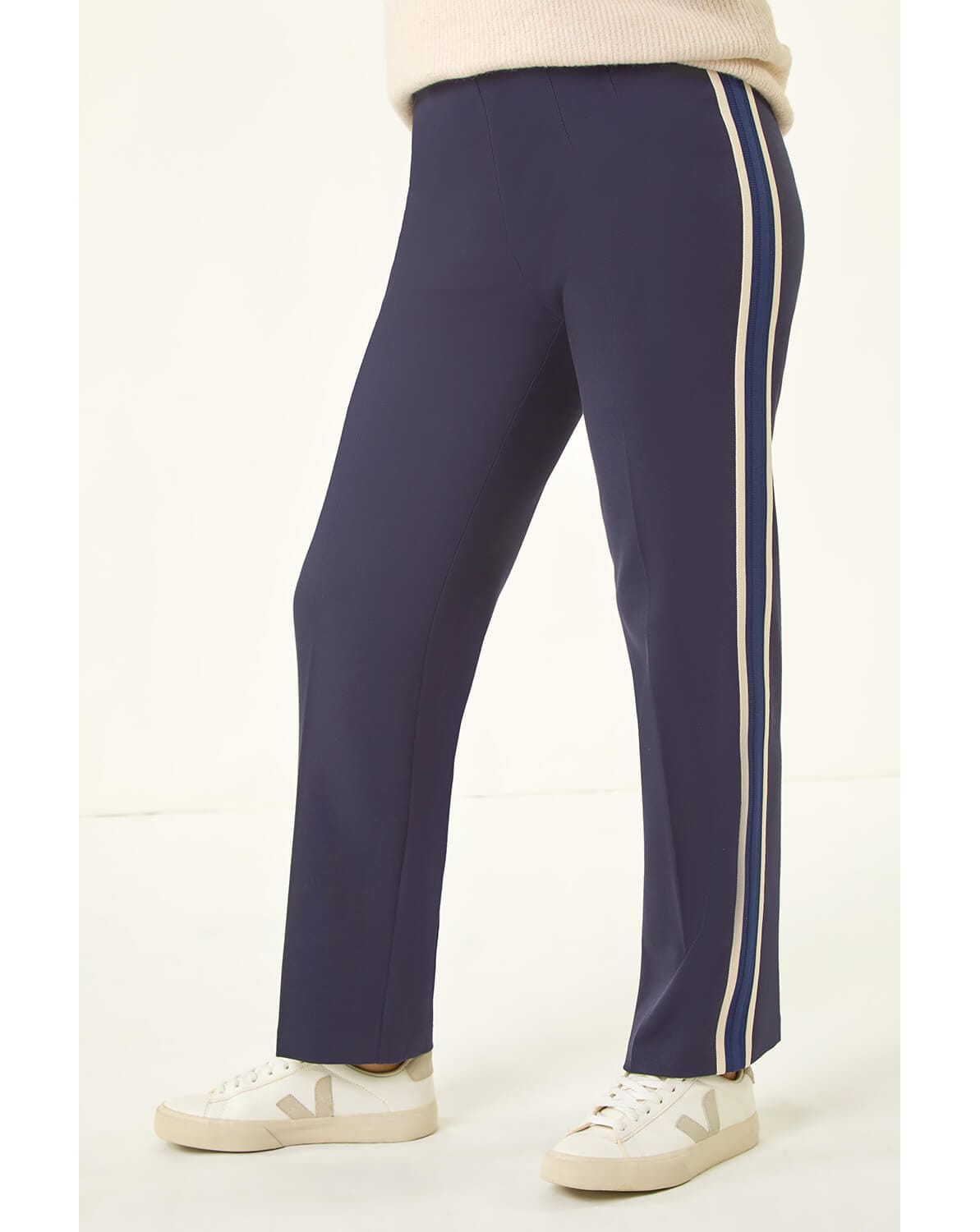New In - Roman Petite Side Stripe Ponte Trouser