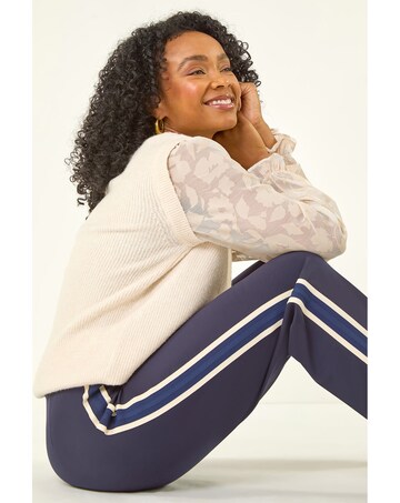 Roman Petite Side Stripe Ponte Trouser