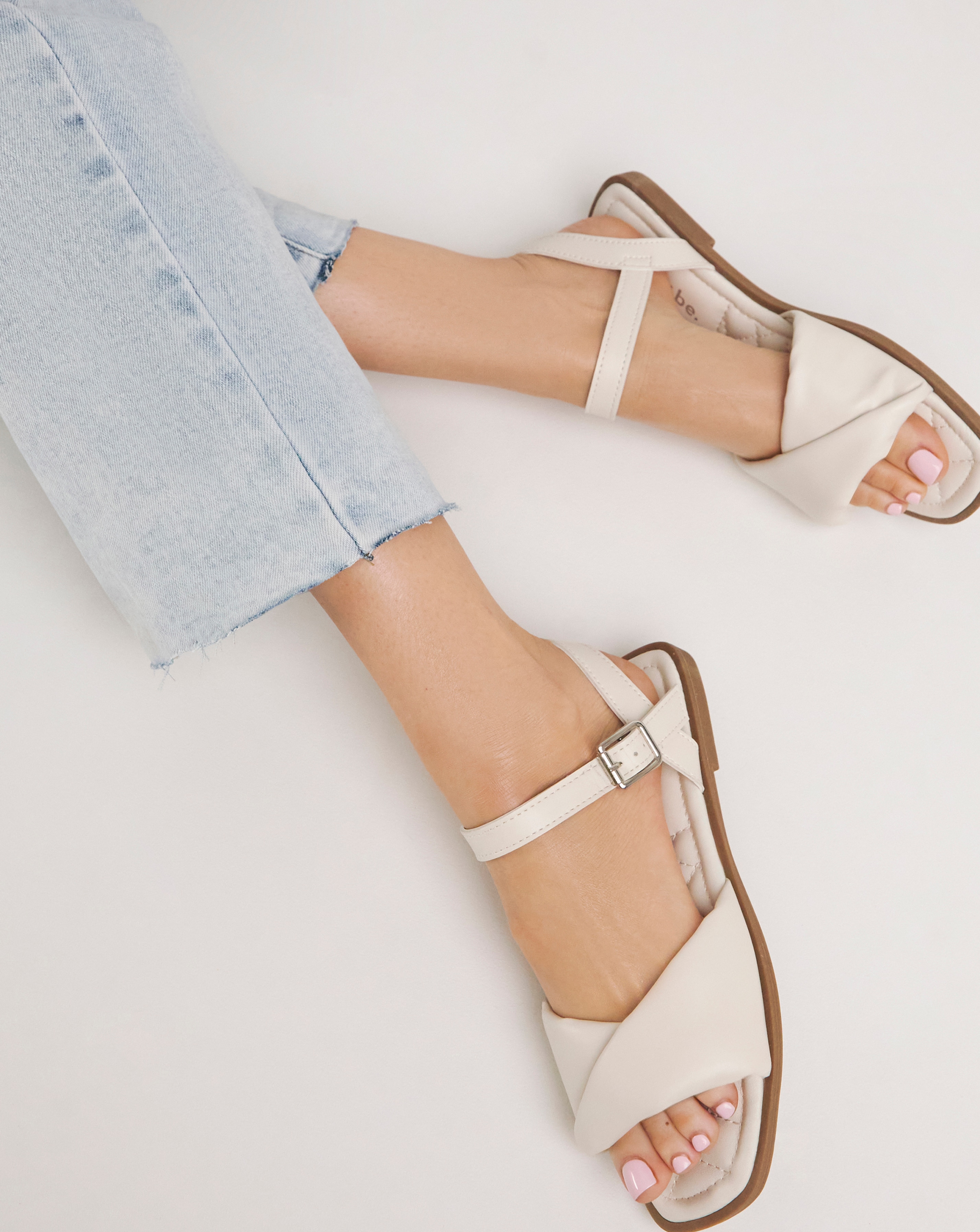 Two Part Flat Sandal Wide