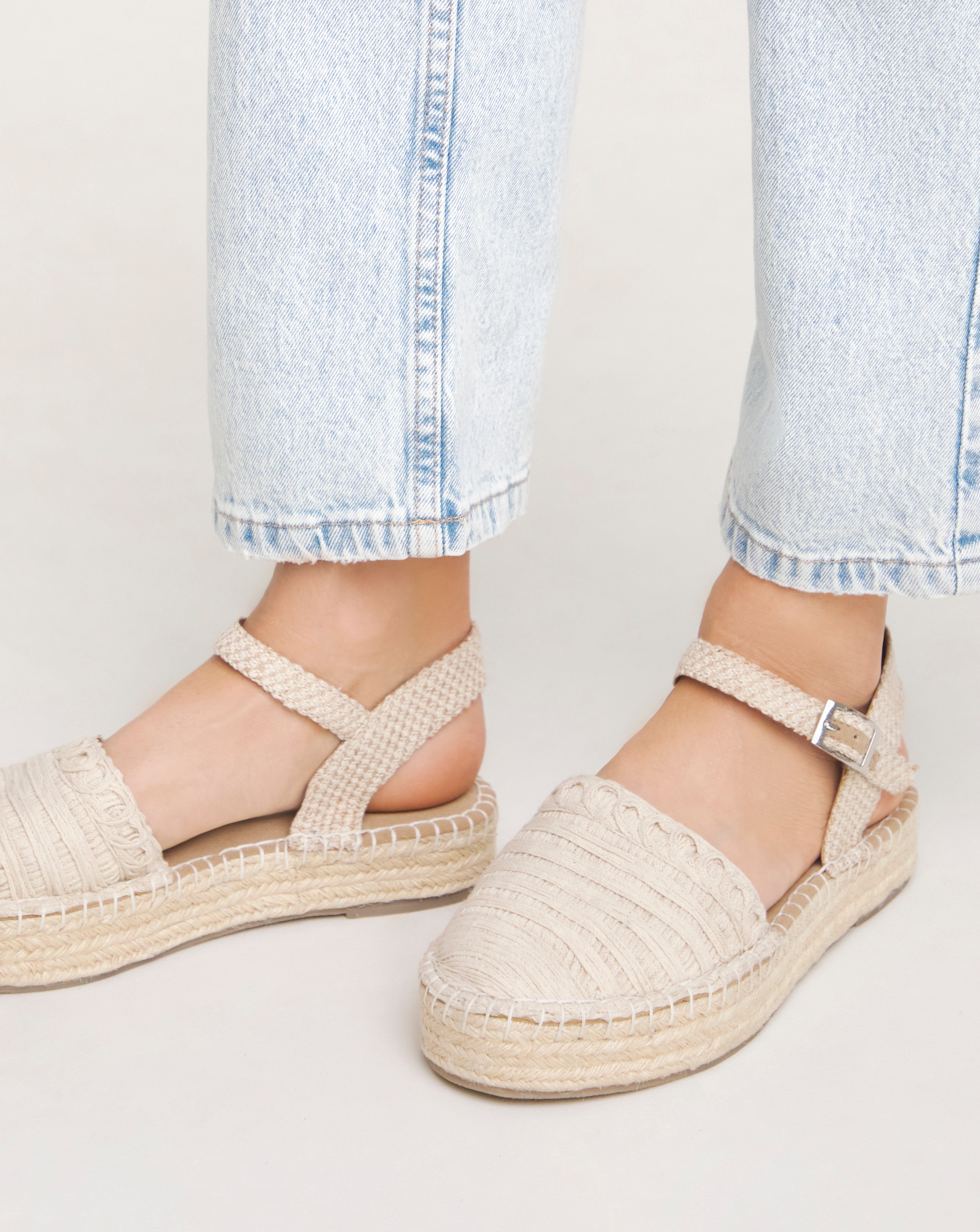 Chunky Espadrille Sandal Ex Wide