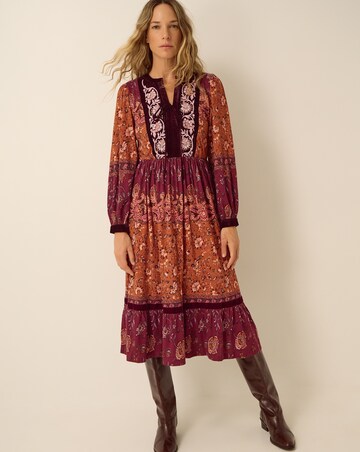 Monsoon Hunter Floral Jersey Midi Dress