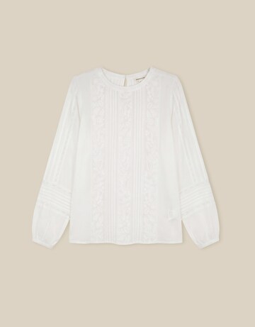 Monsoon Vita Embroidered Pintuck Top