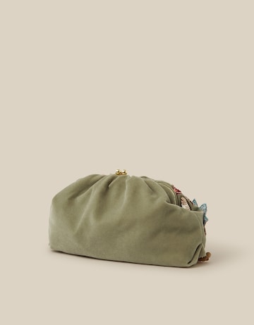 Monsoon Eleni Floral Velvet Clutch Bag