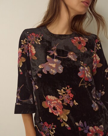 Monsoon Abril Floral Devore Velvet Top
