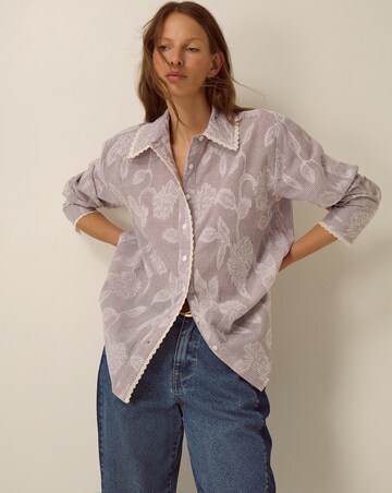 Monsoon Ariella Jacquard Stripe Shirt