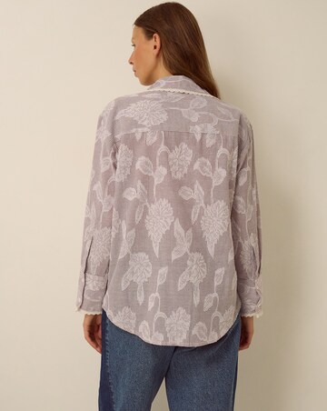 Monsoon Ariella Jacquard Stripe Shirt