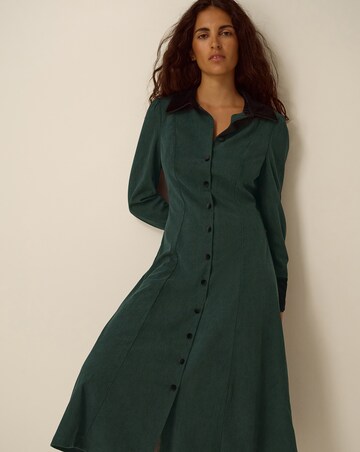 Monsoon Saba Collar Corduroy Midi Dress