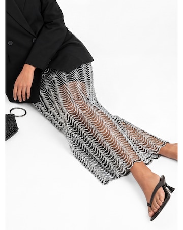 Maya Deluxe Embellished Midaxi Skirt