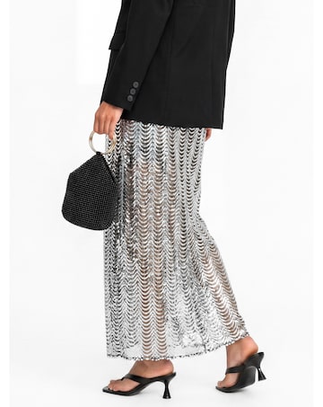 Maya Deluxe Embellished Midaxi Skirt