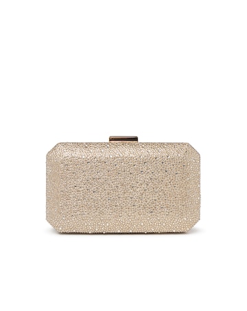 Paradox London Divya Diamante Box Clutch Bag