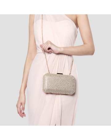 Paradox London Divya Diamante Box Clutch Bag