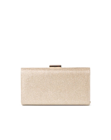 Paradox London Dazia Glitter Mesh Box Clutch Bag