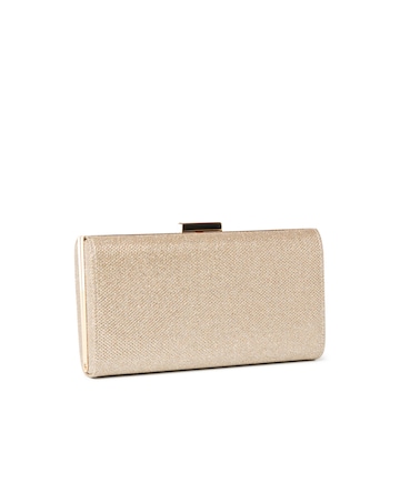Paradox London Dazia Glitter Mesh Box Clutch Bag