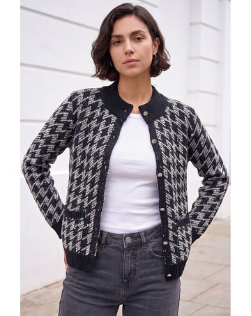 Roman Dogtooth Cardigan