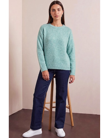 Roman Cable Trim Knit Jumper